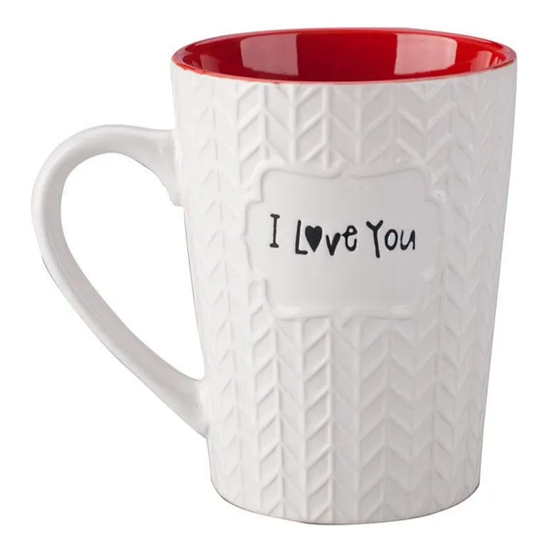 Valentine Day I Love You Mug 16 oz Coffee Tea Cup for Wife