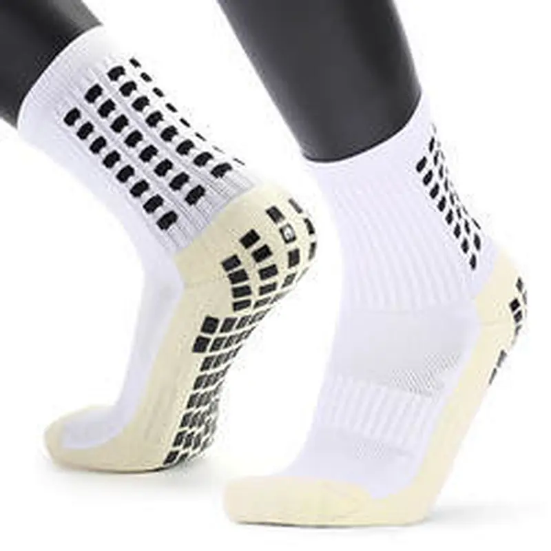 Fashion Sport Men Anti Slip Tube Trampoline Socks Soccer Football Sports Grip Socks