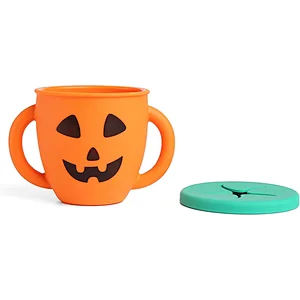 Halloween Pumpkin Silicone Snack Cups For Toddlers