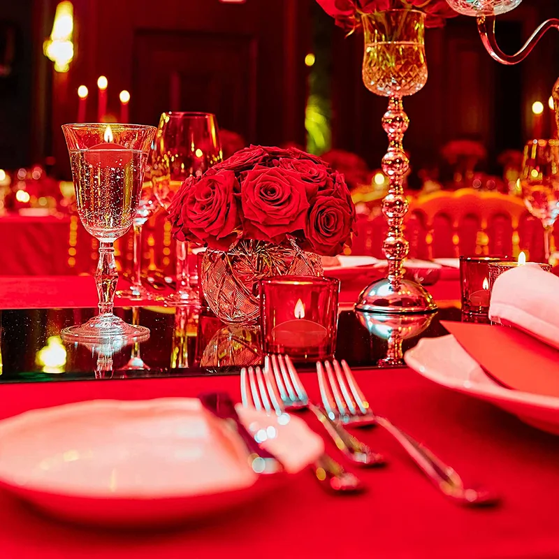 Custom Size 50 Pieces Unscented Valentine's Day Red Floating Candles