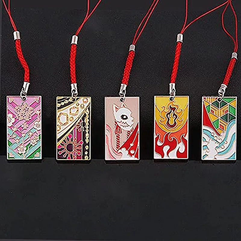 2023 New Demon Slayer Rengoku Nezuko Anime Hanafuda Chain Kimetsu No Yaiba Tanjiro Demon Slayer Keychain