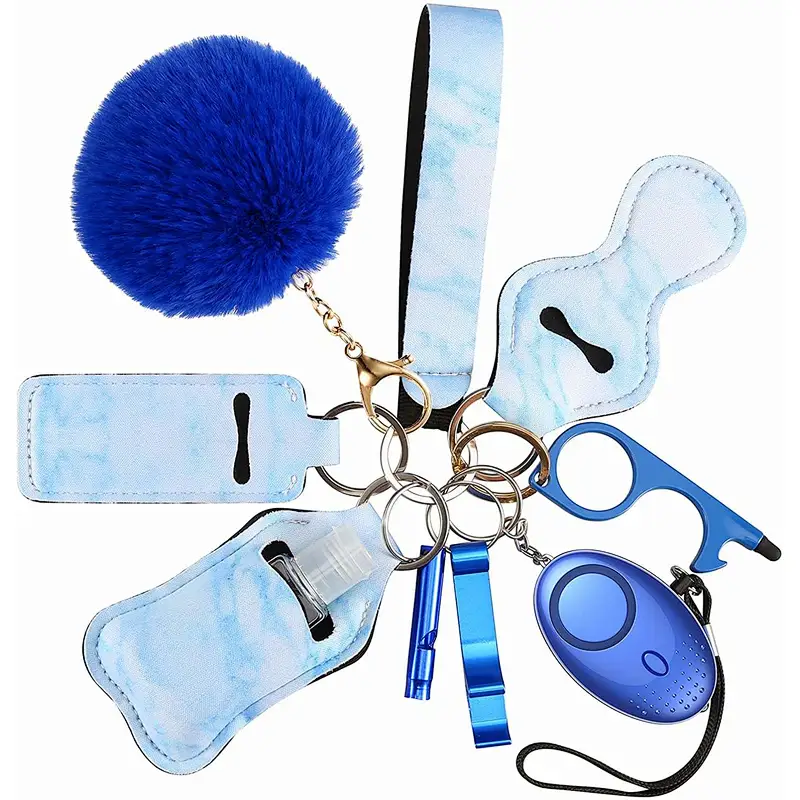 2023 Amazon Hot Sale Wholesale Self Defense Keychain Set For Women Cheap Self Defense Key Chain