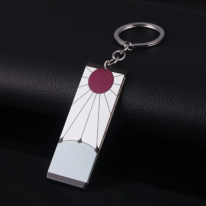 Demon Slayer Cosplay Gifts Rengoku Nezuko Anime Hanafuda Chain Kimetsu No Yaiba Tanjiro Keychain For Women Men Boys Fans