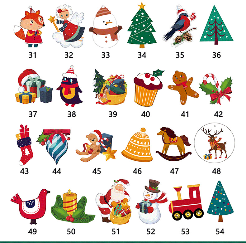 Wooden crafts creative Cartoon Christmas tree ornaments home decoration handmade DIY holiday decoration