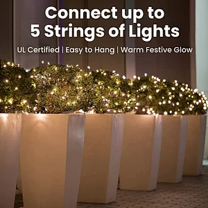 Christmas Lights 100-Count Clear Green Wire Christmas Lights Set Xmas Tree Lights for Christmas Decorations