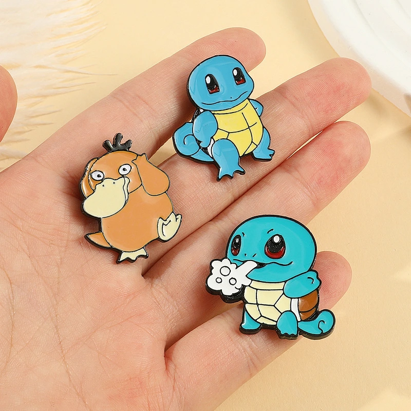 Custom Wholesale Rose Gold Logo Lapel Badges Kpop Pin Glow And Copper Glitter Hard Enamel Pin