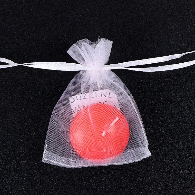 3 inch Red White Unscented Wax Discs Valentine Day 10 Hour Floating Candles for Cylinder Vases