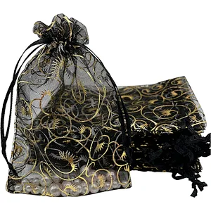 Custom Size Rainbow Organza Bags 4x6 inch for Jewelry Drawstring Mesh Gift Bags for Wedding Party Favor Pouches Christmas Bags