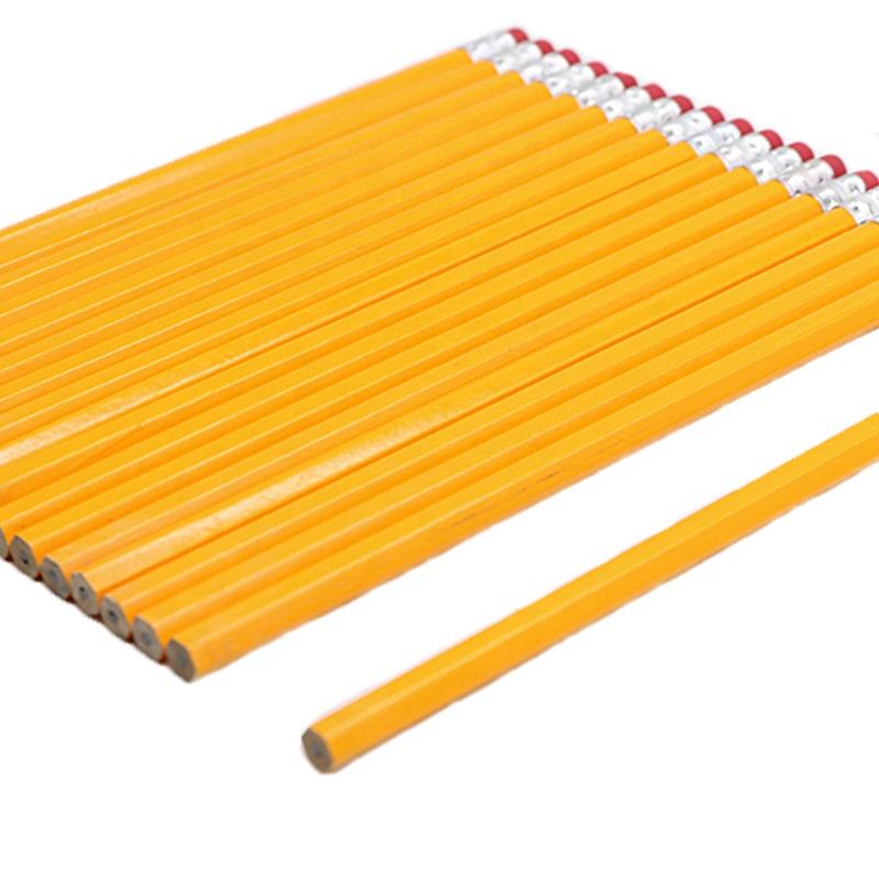 Schools'favourite Writing Drawing Wooden Hb Black Standard Pencil With Eraser