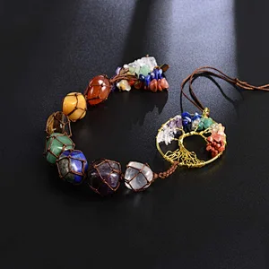 Stones Healing Crystals Wall Ornament Meditation Hanging Ornament Dream Catcher