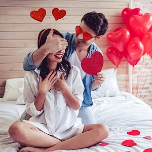 Valentines Day Heart Head Boppers Headbands and Heart Shape Sunglasses