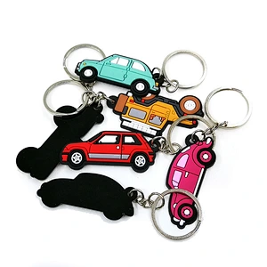 Hot Selling Oem 2d Custom Shaped Soft Pvc Keychain Logo Key Tag Rubber Keyring /no Minimum Custom Keychains