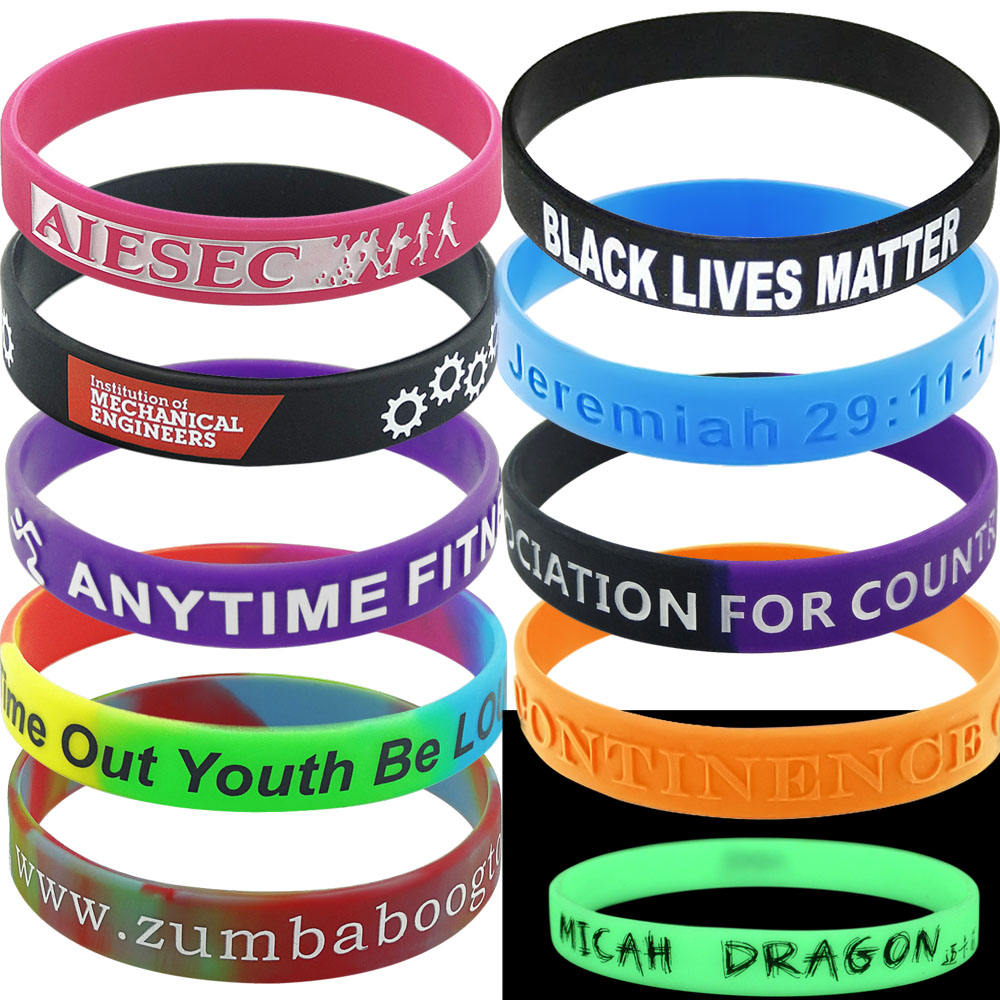 Custom Silicone Bracelets,Make Your Own Rubber Wristbands With Message Or Logo,High Quality Personalized Wrist Band