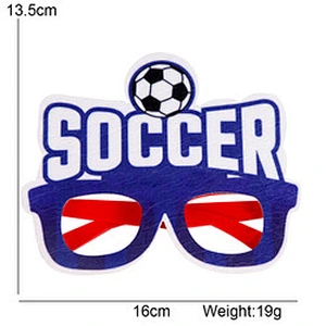 Custom National Glasses Qatar Football Supporter Flag Glasses Qatar's Fan Party Sunglasses Flag Sticker Sunglasses