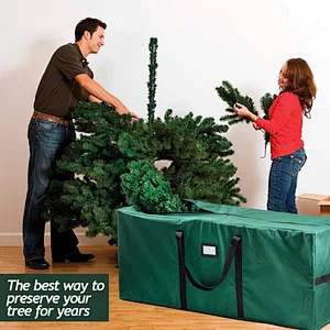 Christmas Artificial Dissembled Heavy Christmas tree tote tree Bag for Christmas Tree Storage Bag