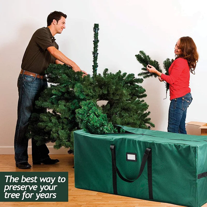 Christmas Artificial Dissembled Heavy Christmas tree tote tree Bag for Christmas Tree Storage Bag