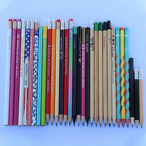 Wooden Pole Pencil Yellow Hb 2b Yellow Paint Pencil Black Painting Poplar Material Art Pencil Study Stationery