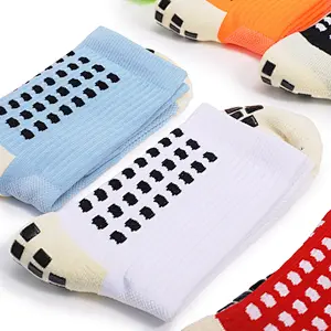 Fashion Sport Men Anti Slip Tube Trampoline Socks Soccer Football Sports Grip Socks