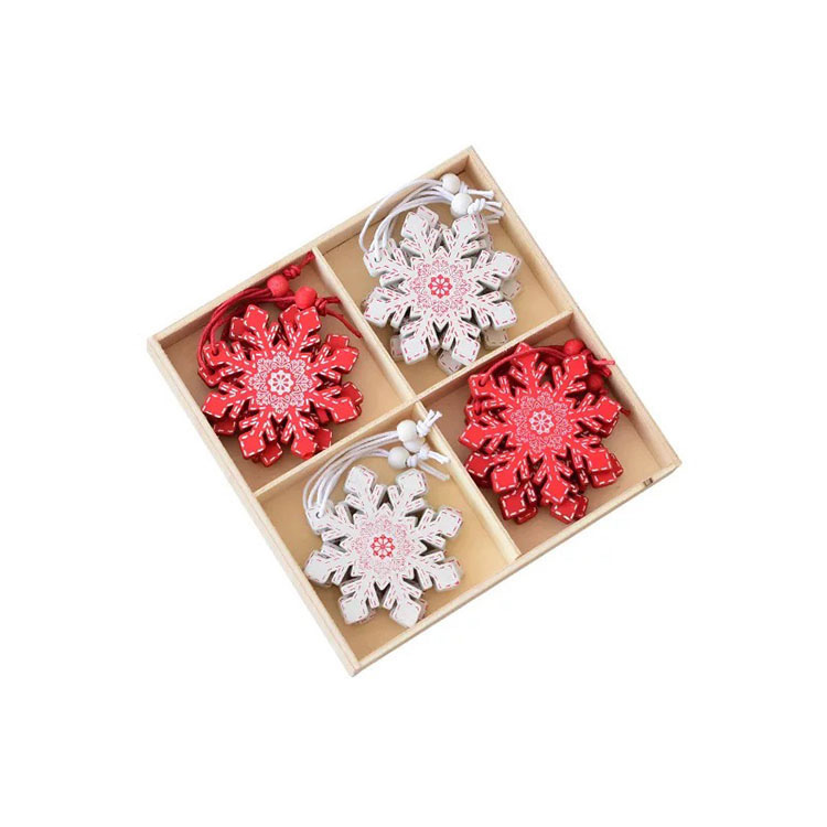 Christmas Wooden Pendant Hanging Wooden Christmas Tree Ornaments Xmas Ornaments Supplies For Diy Decoration