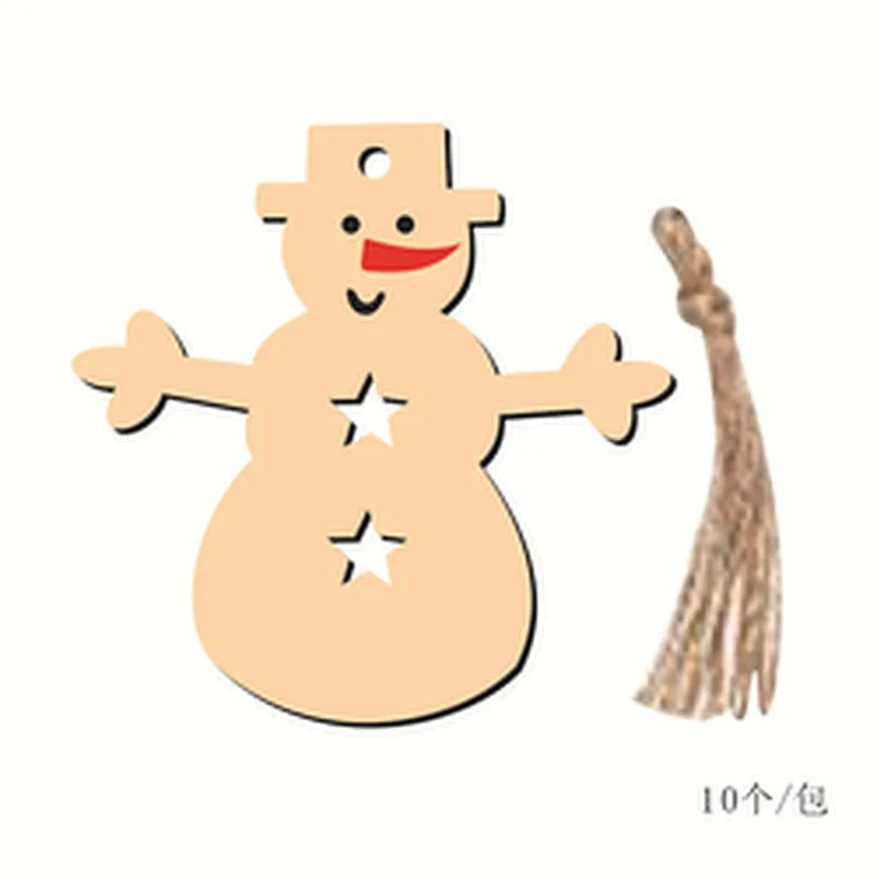 Sequisite 2023 Christmas Wooden Customization Hanging Decoration Double Side DIY Ornament