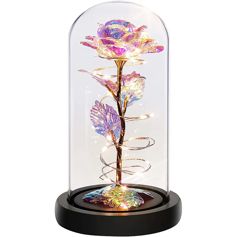 Valentines Day Forever Galaxy Roses Gifts Eternal Light Rose Flower Gifts