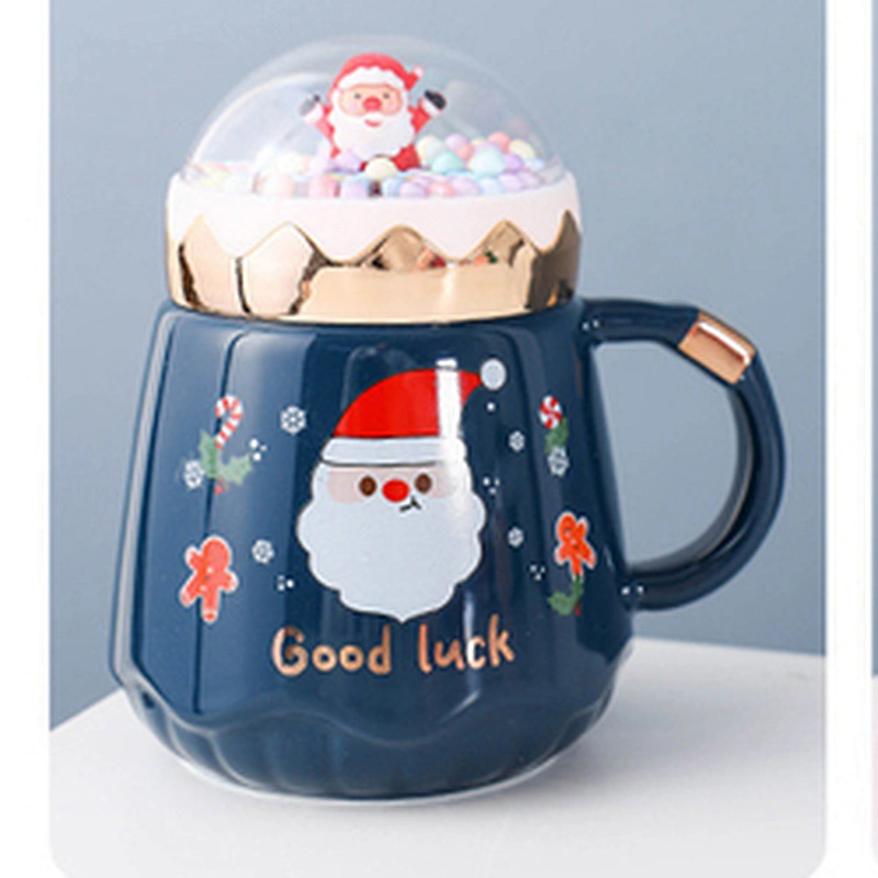 New Item Cute Ceramic Mug Merry Christmas Funny Porcelain Coffee Mugs Christmas Coffee Mug