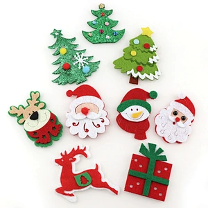 2023 Custom Hanging Ornament Kits Different Shapes Felt Christmas Ornaments Christmas Tree Decoration