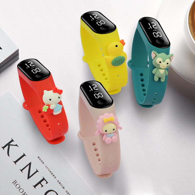 Kids Children Watches For Boy Girls Led Digital Watch Fashion Sport Silicone Bracelet Wholesale Watches
