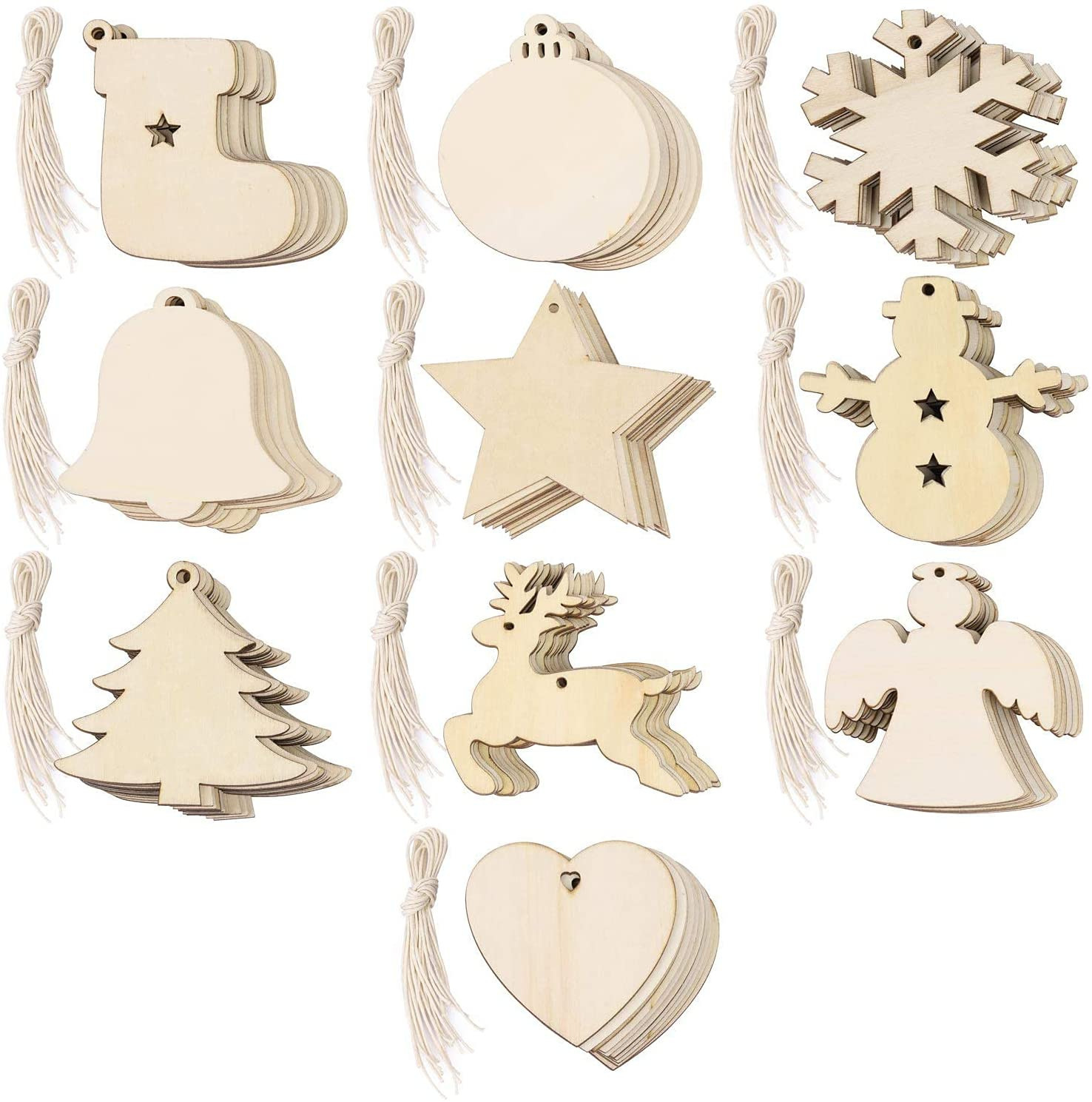 Wanuocraft High Quality Ornament Christmas Tree Wooden Decoration