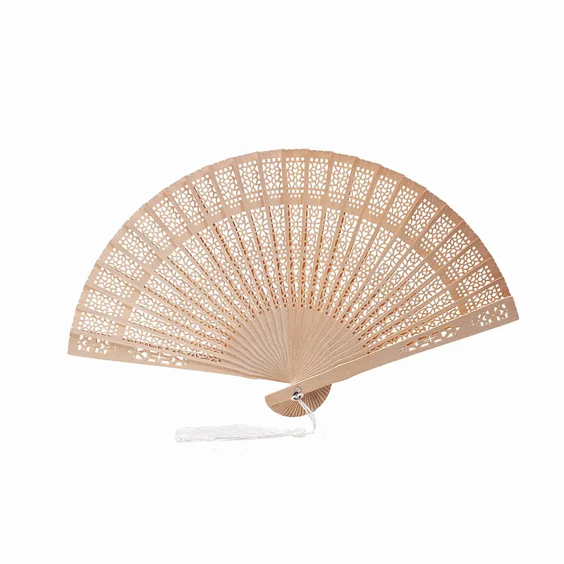 Folding Hand Fan Chinese/Japanese Vintage Design Handmade Bamboo Folding Fan with a Pouch