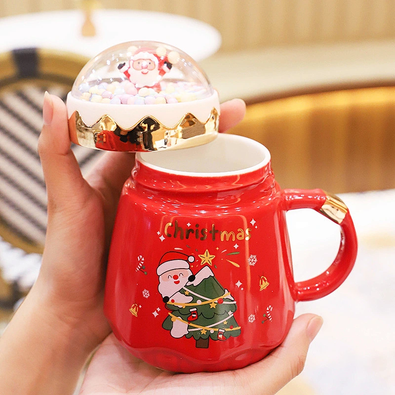 New Arrival Wholesale Ceramic Christmas Promotional Cups Mug Kids Cute Cup Mugs