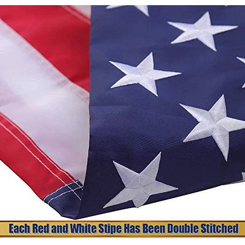 Custom Size Nylon Outdoor The Strongest American Flag