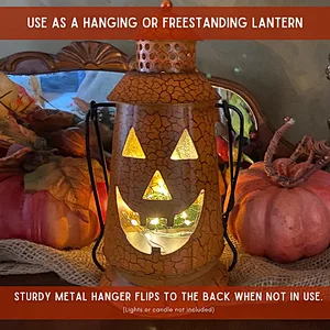 Halloween Steady Flickering Pumpkin Lights for Indoor