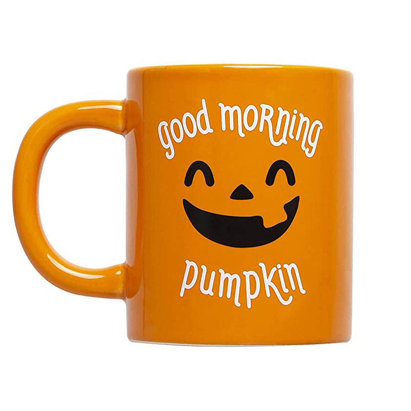 Good Morning Pumpkin and Hey Boo Ceramic Matching Mugs