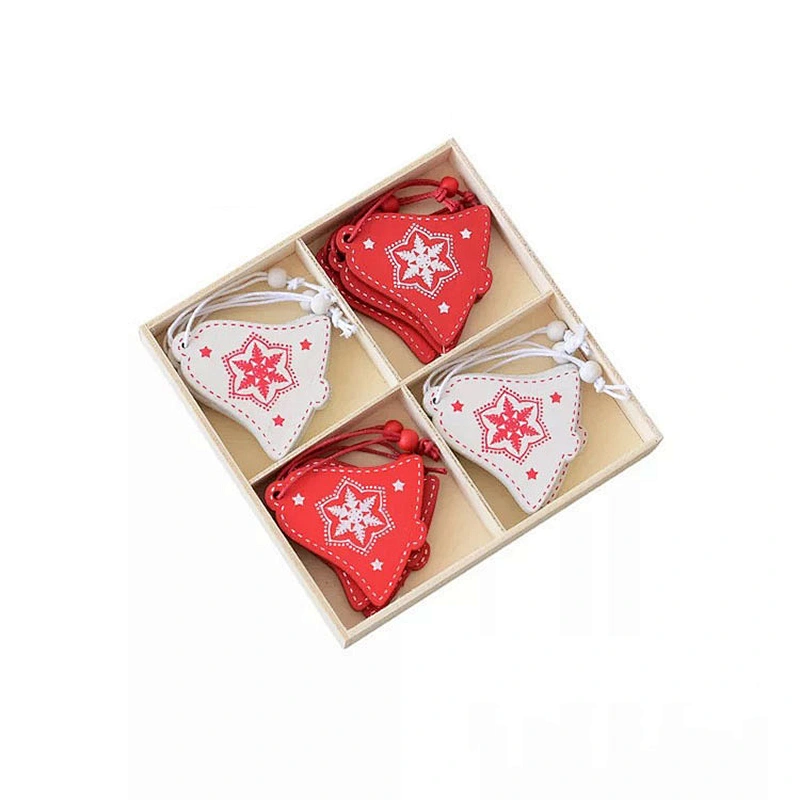 Christmas Wooden Pendant Hanging Wooden Christmas Tree Ornaments Xmas Ornaments Supplies For Diy Decoration