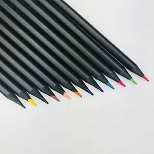New Products 12/24/36/48 Colors Painting Drawing 3 Mm Colorful Lead Coloured Brass Wood Pencil