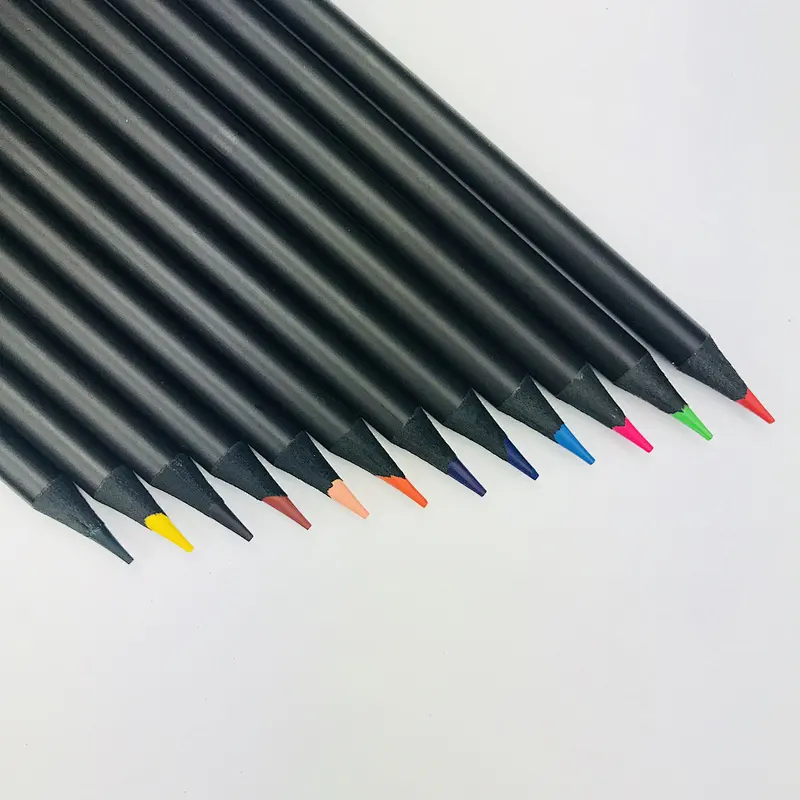New Products 12/24/36/48 Colors Painting Drawing 3 Mm Colorful Lead Coloured Brass Wood Pencil