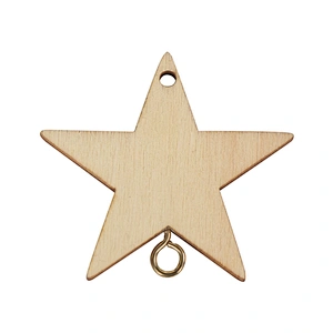 Mini Star Festival Wood Gift Christmas Ornaments Wooden Christmas Tree Wooden Star Ornaments