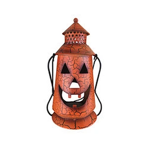 Halloween String Lights Pumpkin Rustic Fairy Lights Lantern with Handle