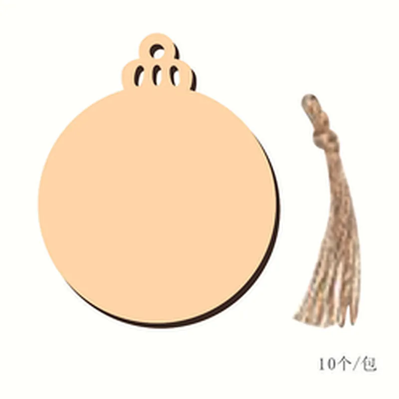 Sequisite 2023 Christmas Wooden Customization Hanging Decoration Double Side DIY Ornament