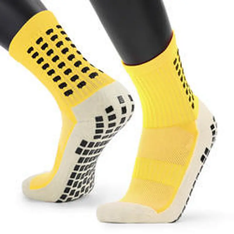 Athletic Terry Grip Mens Soccer Socks Anti Slip Sport Football Socks