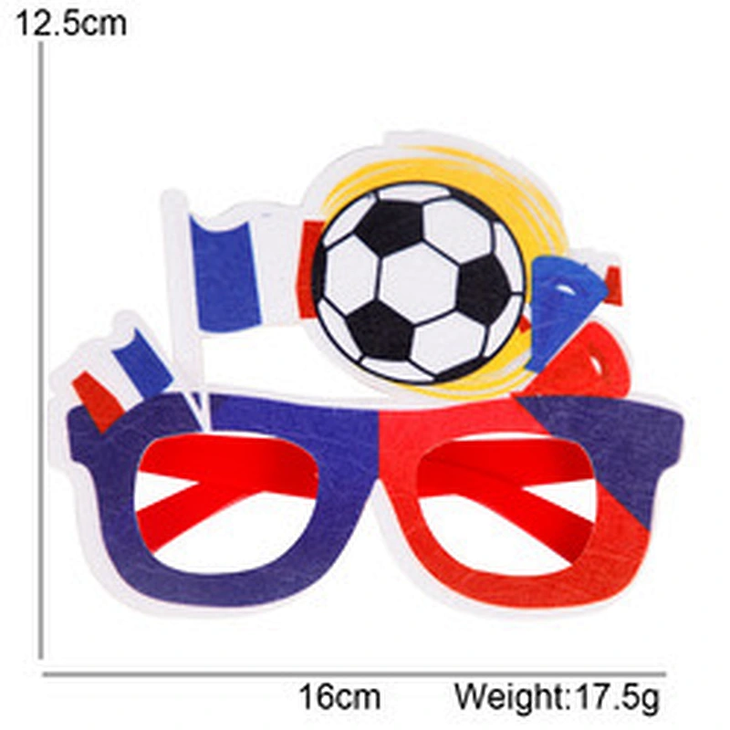 Custom National Glasses Qatar Football Supporter Flag Glasses Qatar's Fan Party Sunglasses Flag Sticker Sunglasses