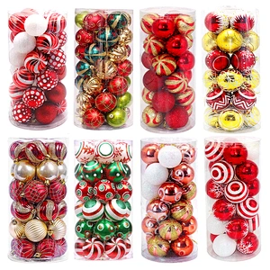 Wholesale Factory Price Christmas Plastic Ball Xmas Baubles In Set Decoration Supplier