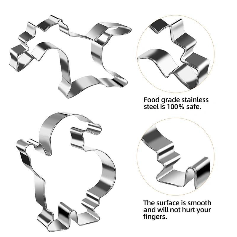Press Biscuit Cookie Cutter Set Pastry Bakeware Oem Custom Decoration Metal Tools For Christmas