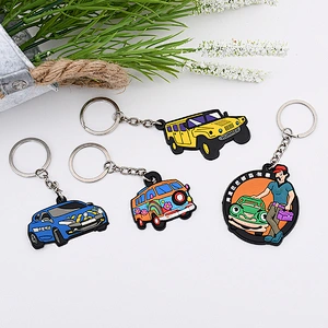 Custom Soft Rubber 2d Pvc Keychain Personalized Logo Cartoon Key Rings Fashion Key Holder High Quality Customized Wholesale