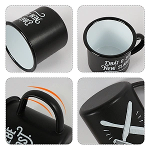 OEM Custom Logo Size Big Capacity Enamelled Cup