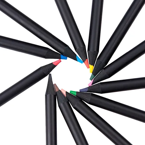 12 Colors Kids Coloring Soft Wax-based Cores Custom Oily Colored Pencils Set For Adult Books Sketching Painting Drawing