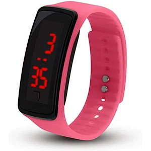 Fashion LED Cartoon Waterproof Digital Silicone Kids Watch