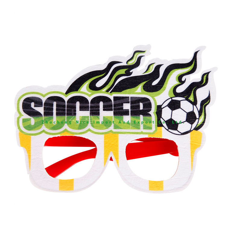 Custom National Glasses Qatar Football Supporter Flag Glasses Qatar's Fan Party Sunglasses Flag Sticker Sunglasses