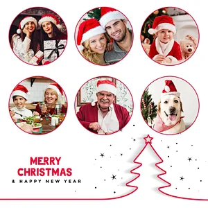 Christmas Hat Santa Hat Xmas Holiday Hat for Adults